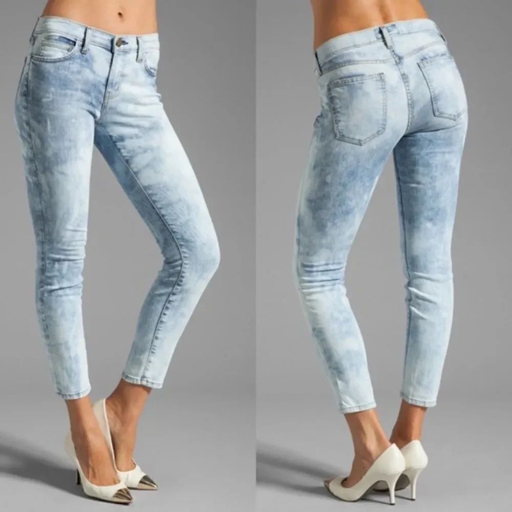Current Elliot Crazy Wash Stiletto Retro 80s Jeans